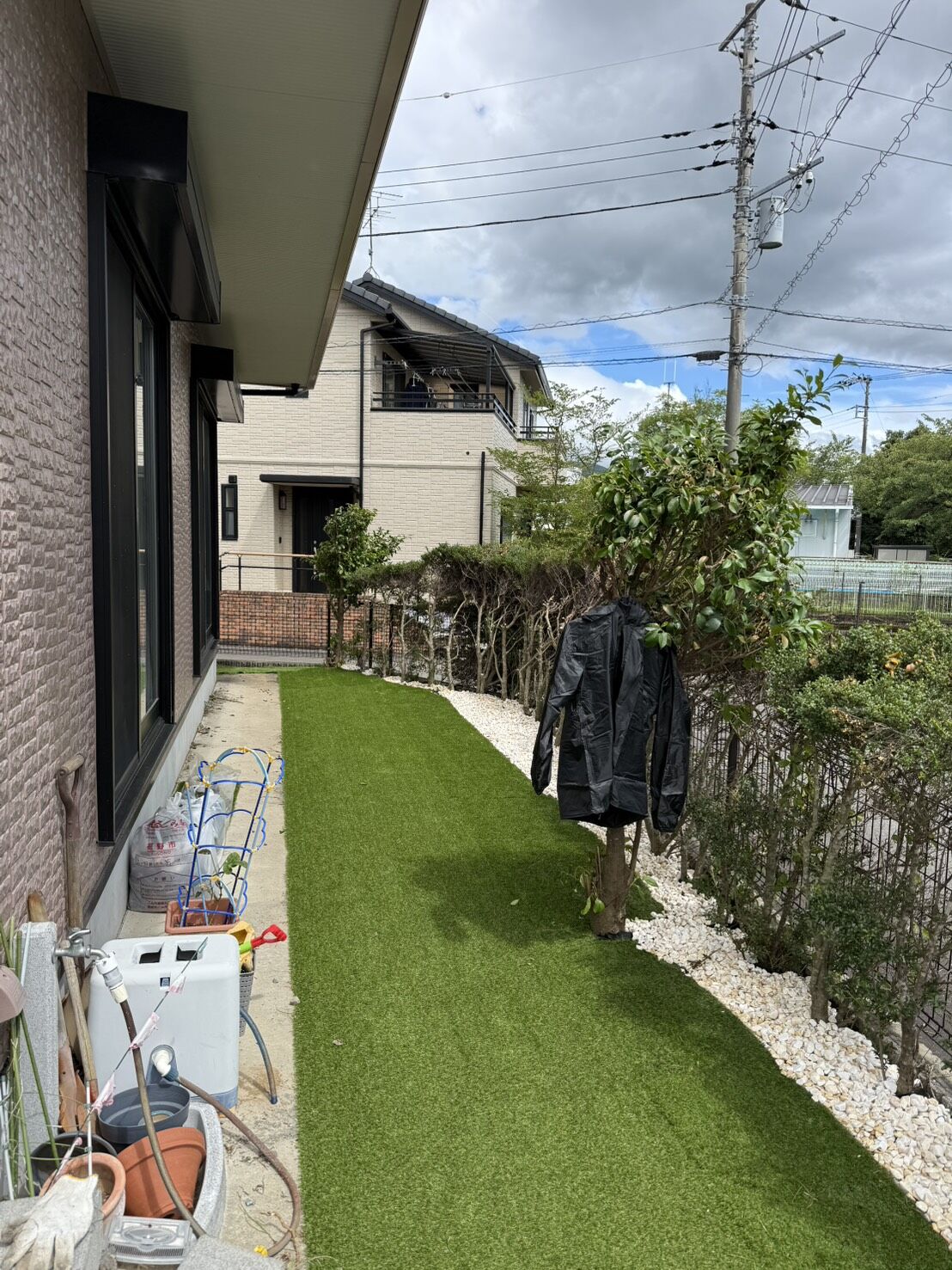 裾野市にて人工芝の施工